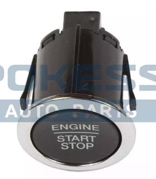 Ignition Start Stop Button DG9Z10B776AB | Abs Plastic Chrome for Ford F150